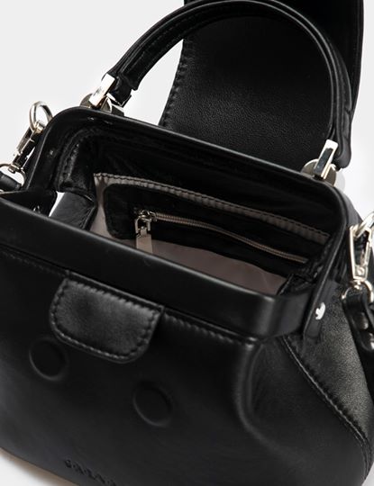 Women Leather Cross Body Bag Palermo Small Black