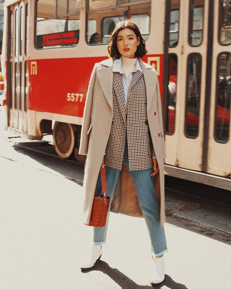 Woman Leather Crossbody Bag Capriccio Brown