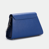 Women Leather Crossbody Bag Golosone Dark Blue
