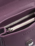 Women Leather Crossbody Bag Dolcecuore Mini Purple