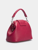Women Leather Crossbody Bag Palermo Micro Crimson