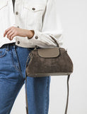 Women Leather Crossbody Bag Palermo Medium Brown