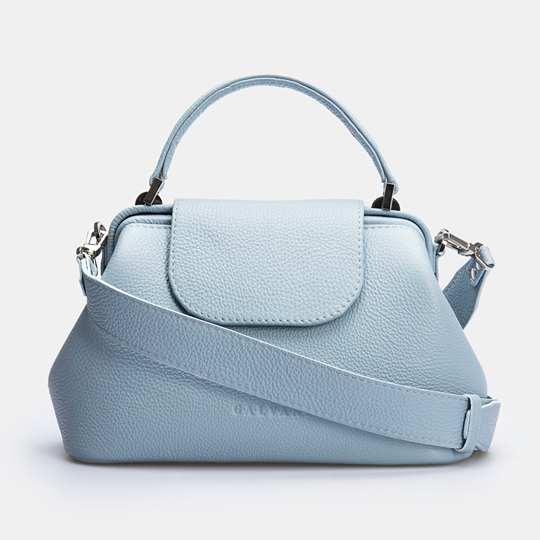 Women Leather Crossbody Bag Palermo Medium Blue