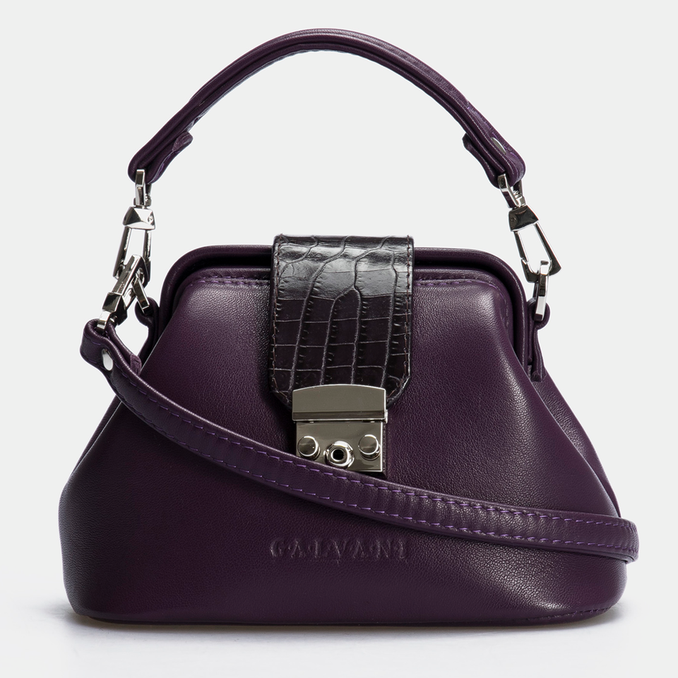 Women Leather Cross Body Bag Palermo Micro Brown