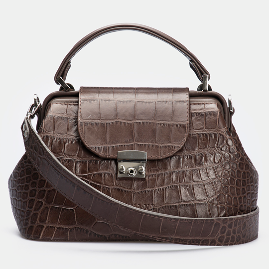 Women Leather Cross Body Bag Palermo Medium Brown