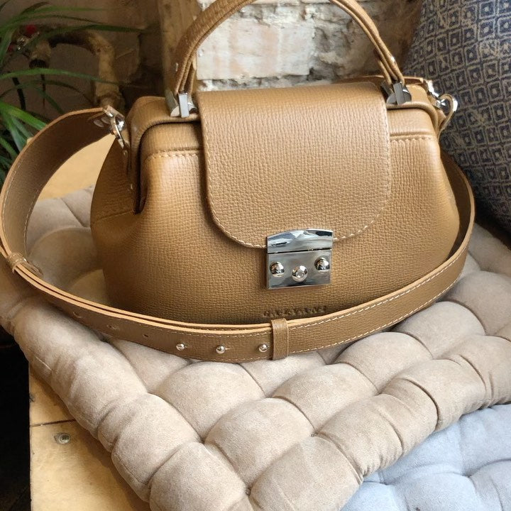 Women Leather Crossbody Bag Palermo Medium Brown