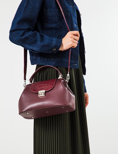 Women Leather Crossbody Bag Palermo Medium Brown