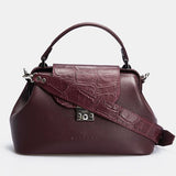 Women Leather Crossbody Bag Palermo Medium BlackFl