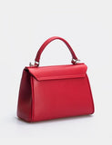 Women Leather Crossbody Bag Dolcecuore Mini Red