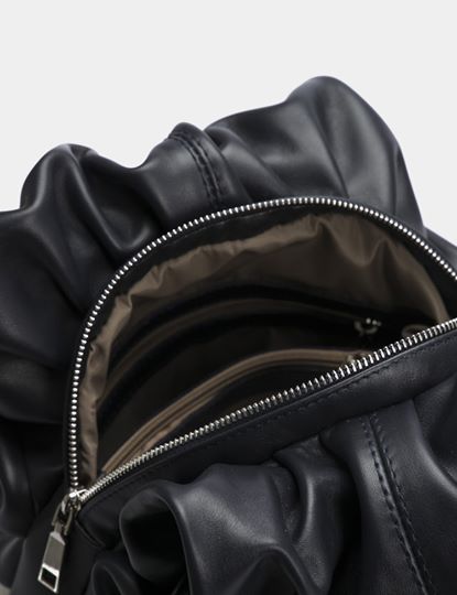 Women Leather Shoulder Bag Oro Black