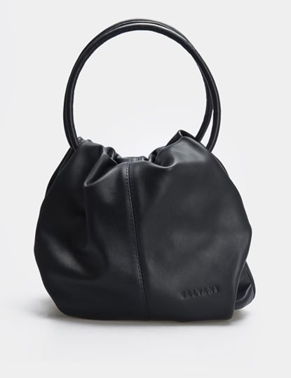 Women Leather Shoulder Bag Oro Black