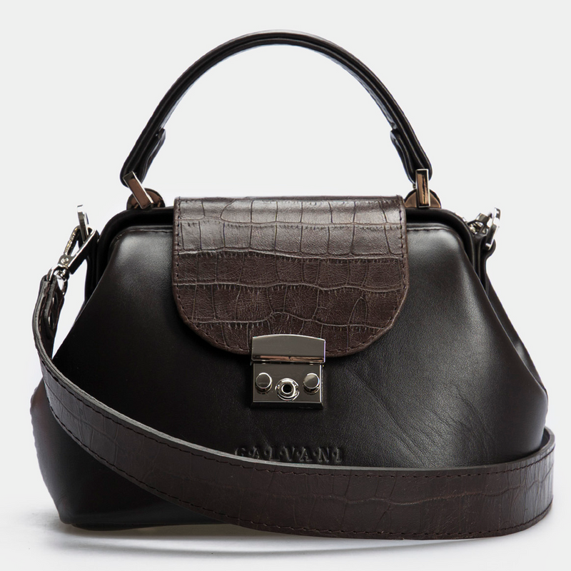 Women Leather Crossbody Bag Palermo Small Brown