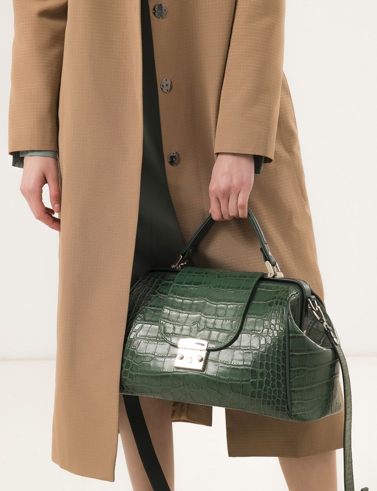 Women Leather Bag Palermo XL Green