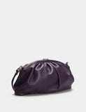 Women Leather Handbag Cristallo Purple