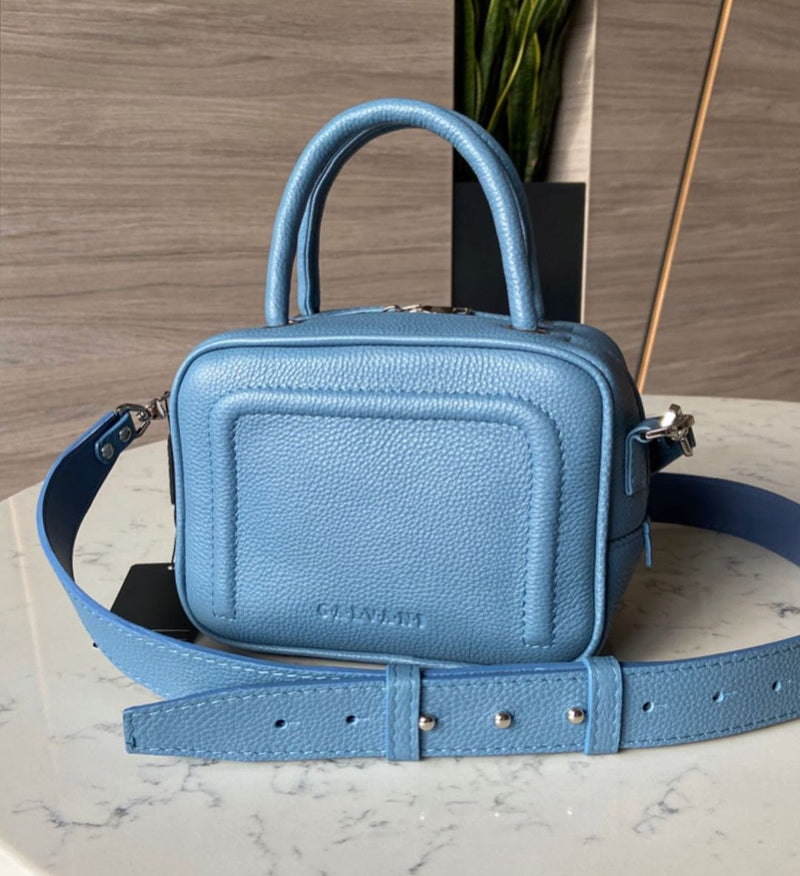 Women Leather Cross Body Bag Bacio S Blue