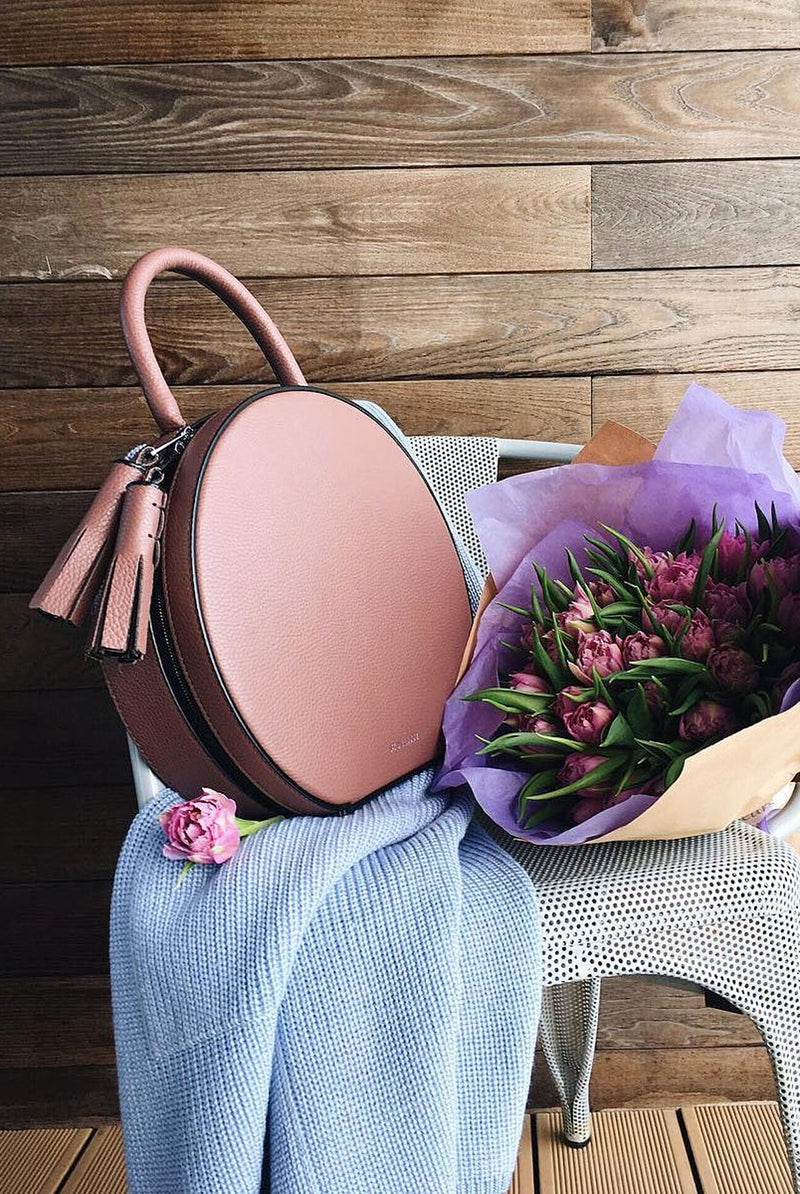 Woman Leather Bag Lady Anne Tesoro Maroon