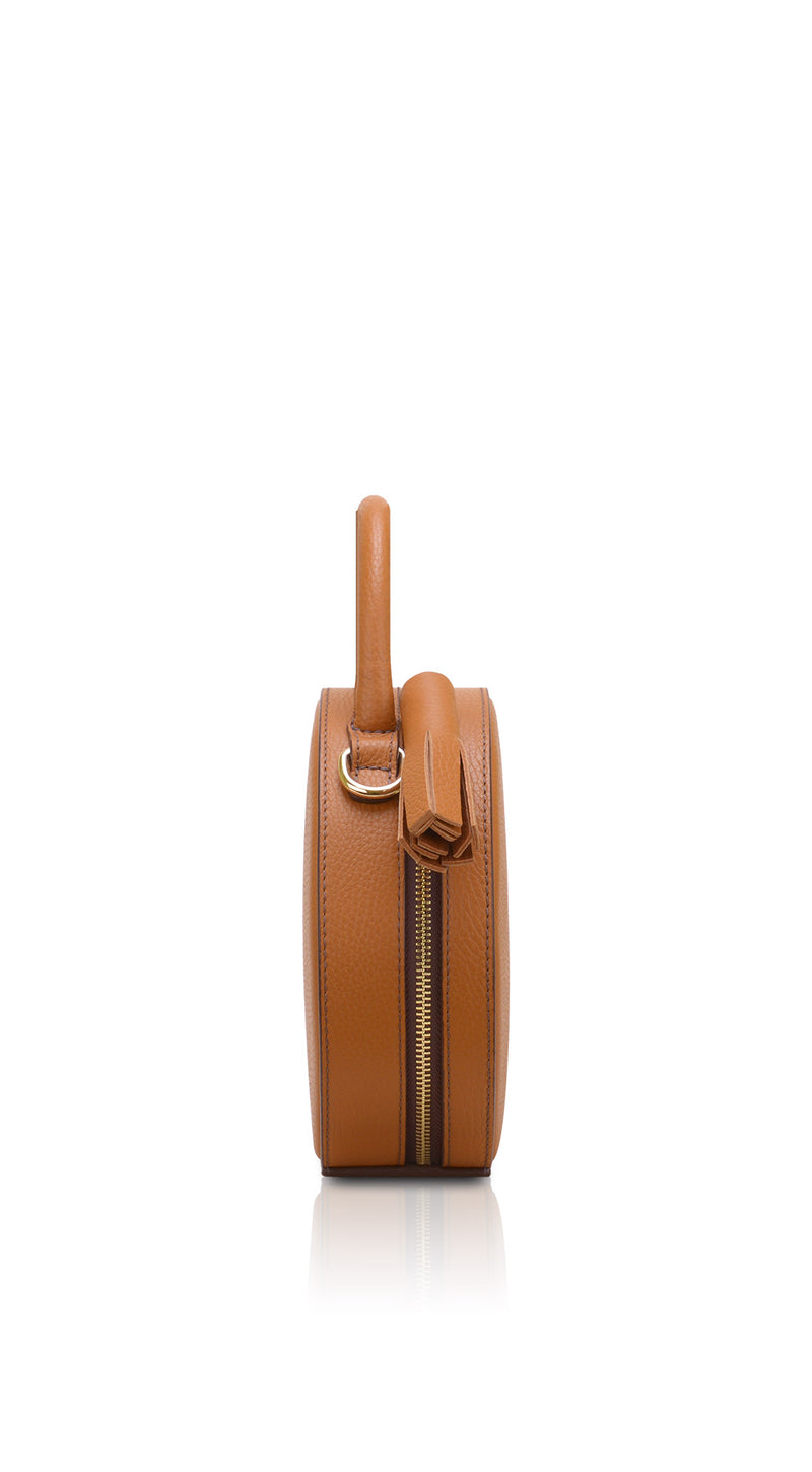 Woman Leather Bag Lady Anne Tesoro Mini Chocolate