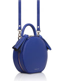 Woman Leather Bag Lady Anne Tesoro Mini Blue