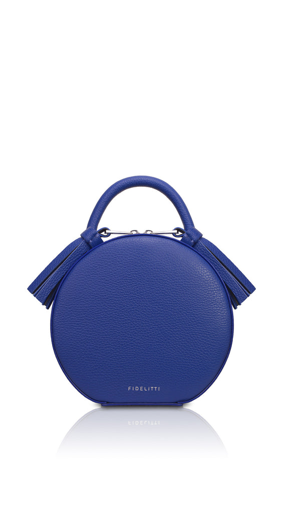 Woman Leather Bag Lady Anne Tesoro Mini Medium Blue