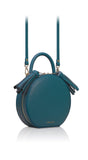 Woman Leather Bag Lady Anne Tesoro Mini Blue Violet