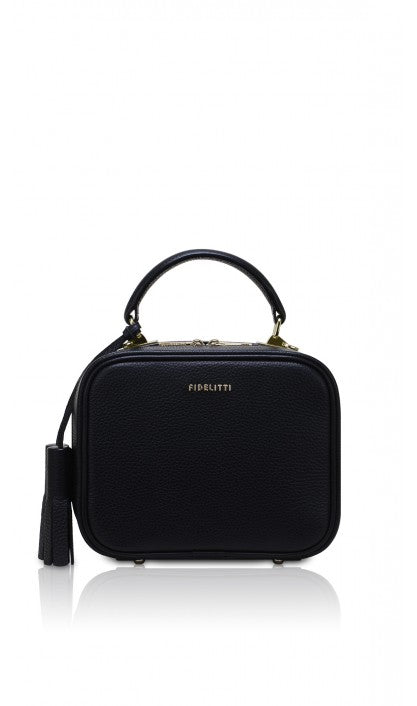 Woman Leather Crossbody Bag BonBon Black