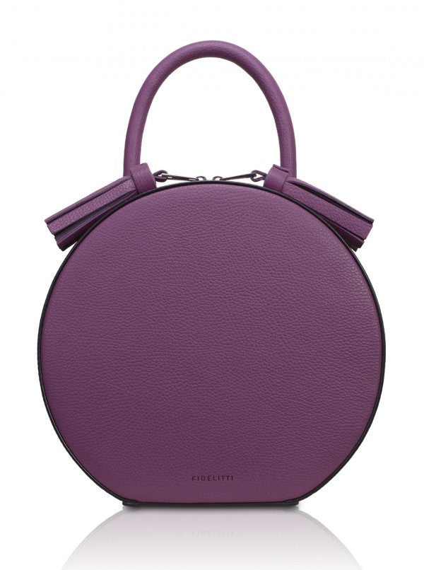 Woman Leather Bag Lady Anne Tesoro Blue Violet