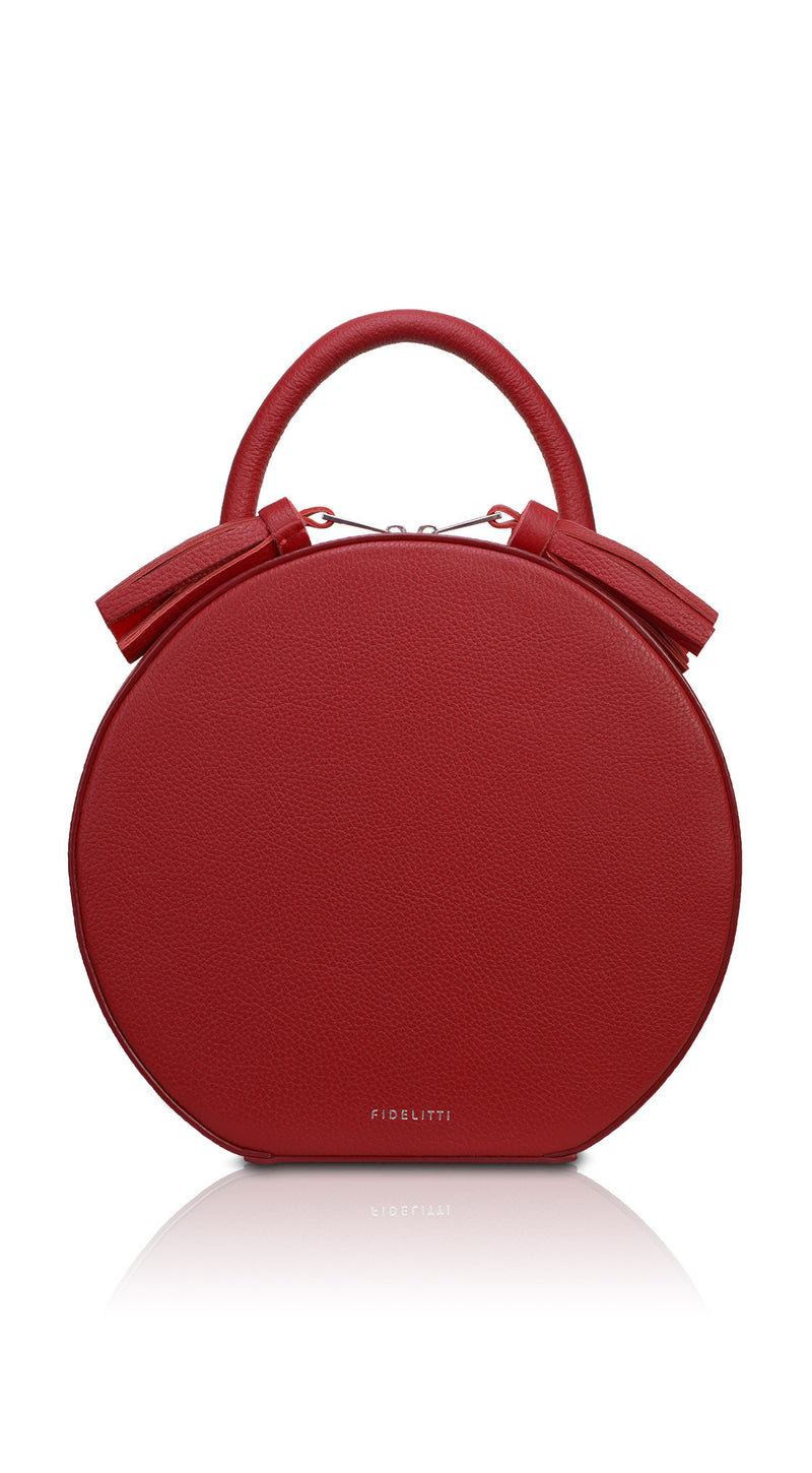 Woman Leather Crossbody Bag Lady Anne Barrel Dark Red – Ankobags