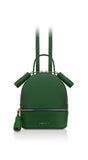 Woman Leather Backpack Lady Anne GO GO Mini Green