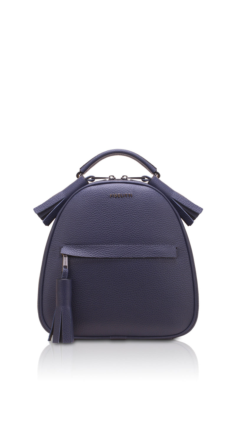 Woman Leather Backpack Lady Anne Vogue Dark Slate Blue