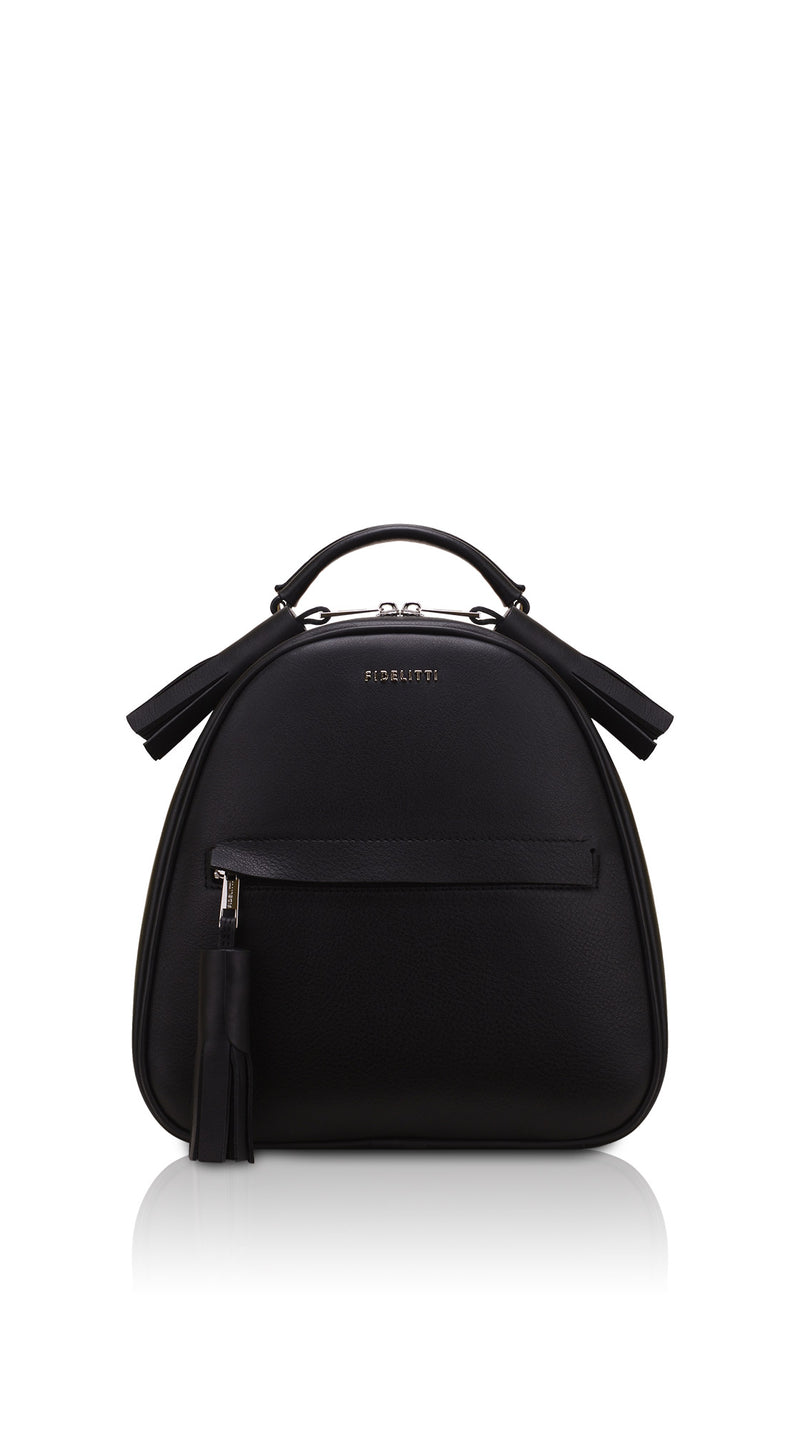 Woman Leather Backpack Lady Anne Vogue Black