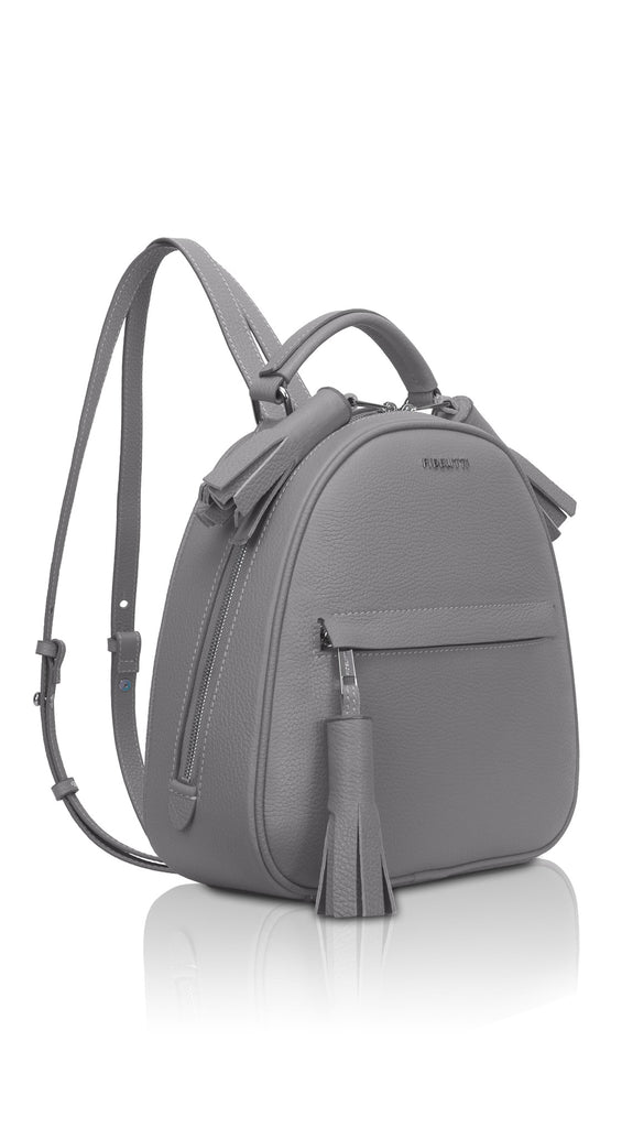 dark gray leather backpack Woman Leather Backpack Lady Anne Vogue Dark Gray – Ankobags