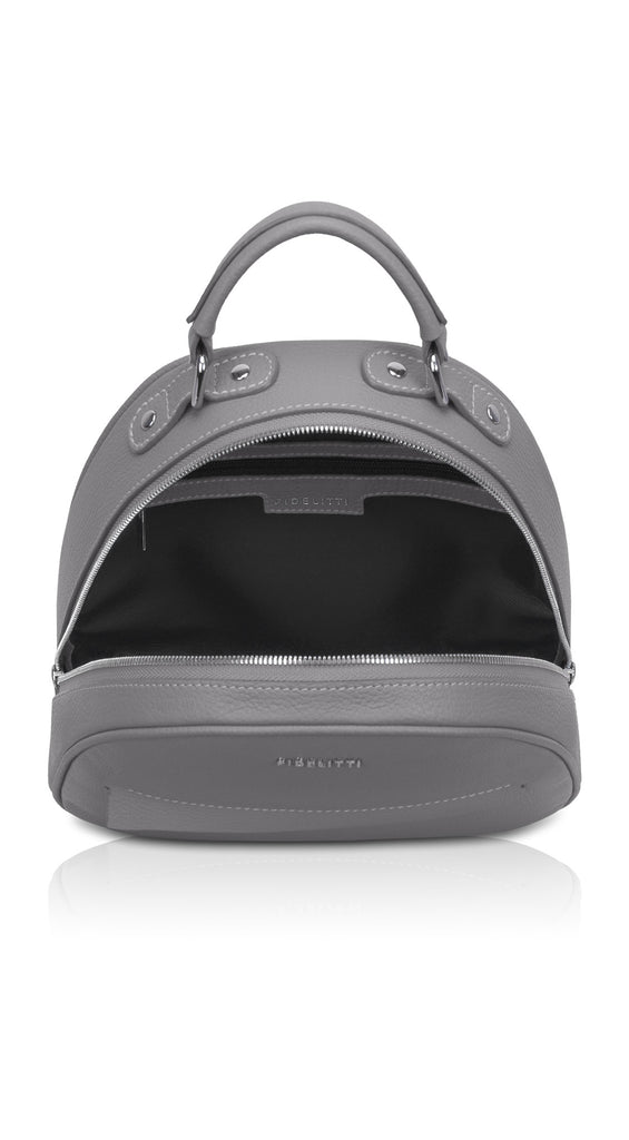 Woman Leather Backpack Lady Anne Vogue Dark Gray