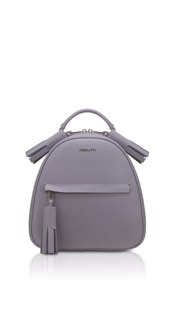 Woman Leather Backpack Lady Anne Vogue Gray