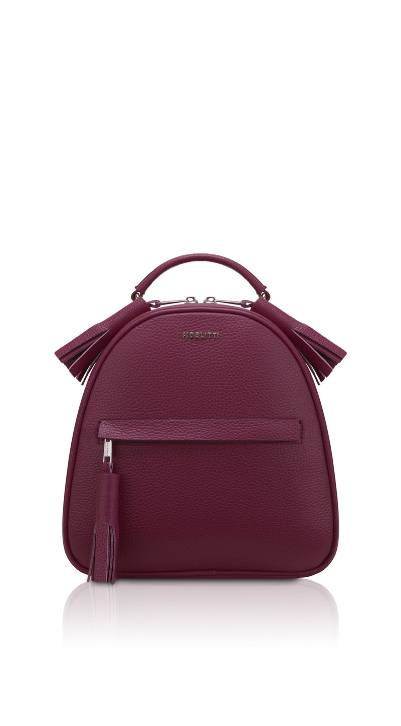 Woman Leather Backpack Lady Anne Vogue Purple