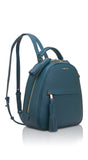 Woman Leather Backpack Lady Anne Vogue Teal