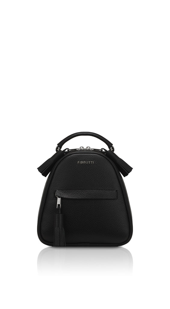 Woman Leather Backpack Lady Anne Vogue Mini DimGray – Ankobags