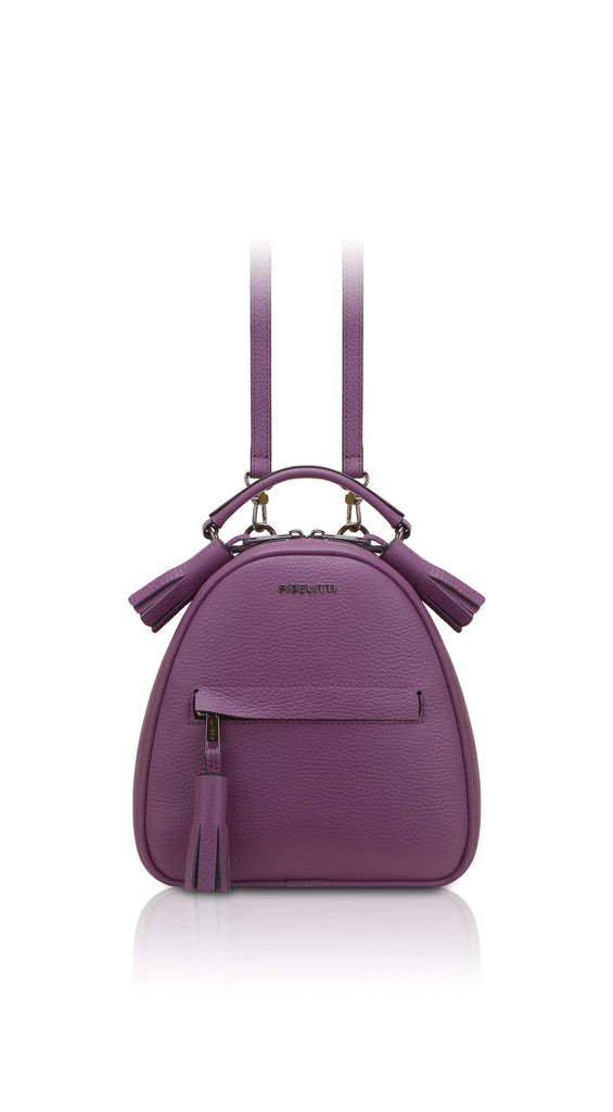 blue anouk mini backpack Woman Leather Backpack Lady Anne Vogue Mini Blue Violet – Ankobags