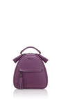Woman Leather Backpack Lady Anne Vogue Mini Dark Red