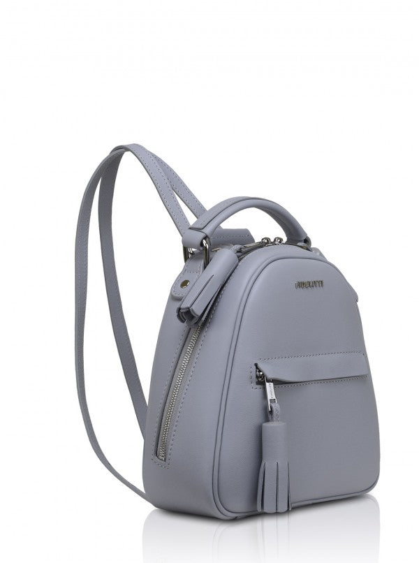 grey anouk mini backpack Woman Leather Backpack Lady Anne Vogue Mini Gray – Ankobags