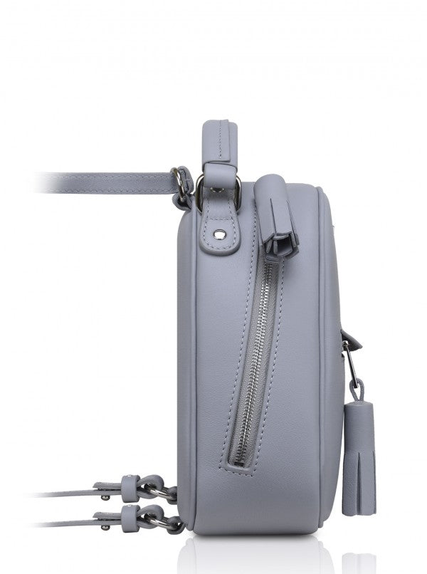 grey anouk mini backpack Woman Leather Backpack Lady Anne Vogue Mini Gray – Ankobags