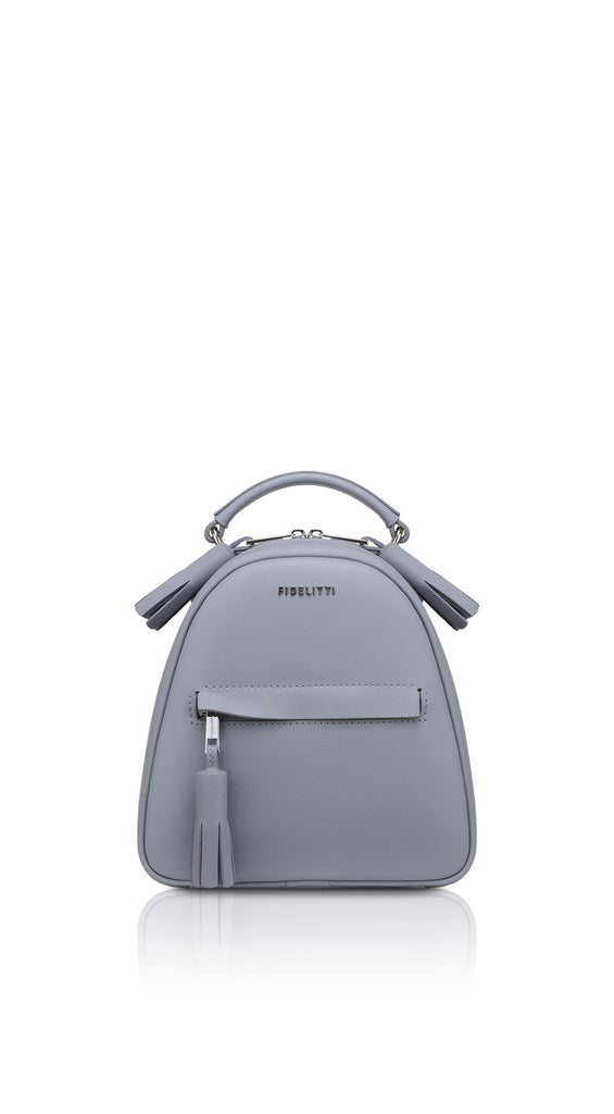 grey anouk mini backpack Woman Leather Backpack Lady Anne Vogue Mini Gray – Ankobags