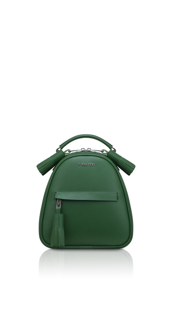 dark green leather backpack Woman Leather Backpack Lady Anne Vogue Mini Green