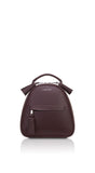 Woman Leather Backpack Lady Anne Vogue Mini Dark Red