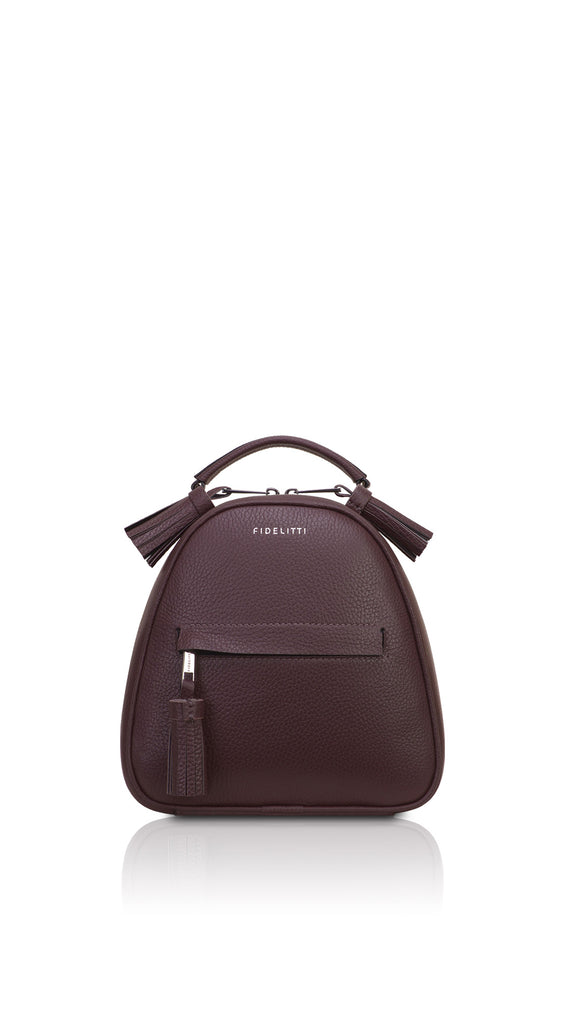 Woman Leather Backpack Lady Anne Vogue Mini DimGray