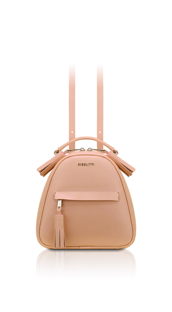 dkny mini backpack pink Woman Leather Backpack Lady Anne Vogue Mini Peachpuff – Ankobags
