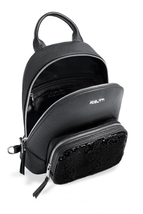 Woman Leather Backpack Lili Black – Ankobags Woman Leather Backpack Lili Black – Ankobags