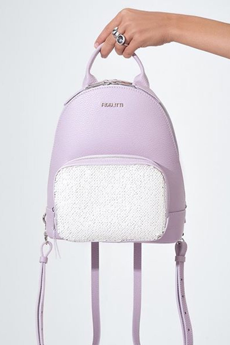 Woman Leather Backpack Lili MistyRose