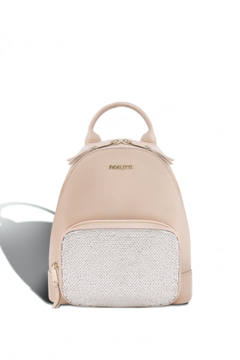 Woman Leather Backpack Lili Black