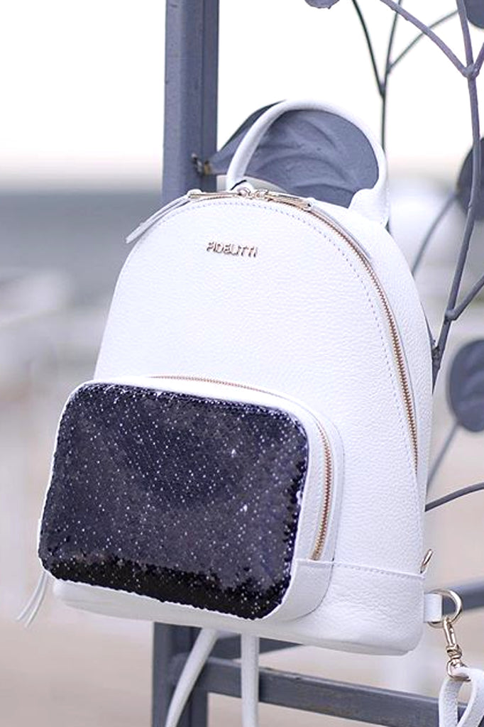 amway icomerce leather backpack Woman Leather Backpack Lili White – Ankobags
