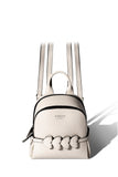 Woman Leather Backpack Lady Anne CUORE Beige